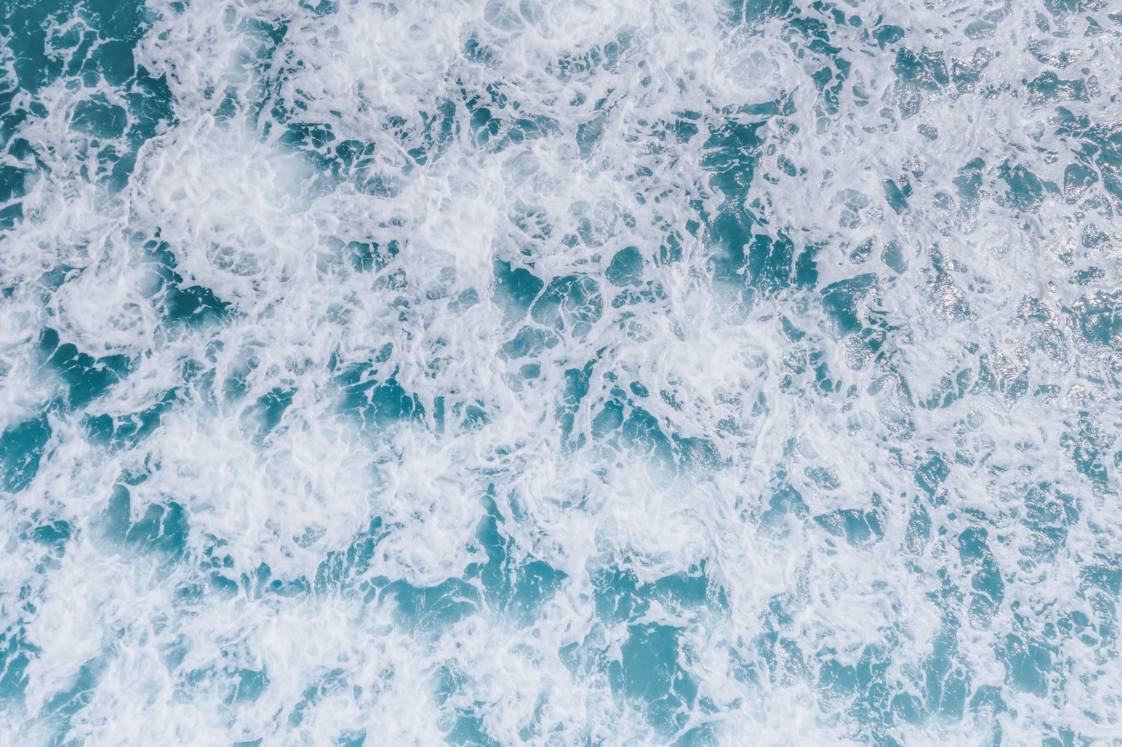 Blue and White Sea Foam