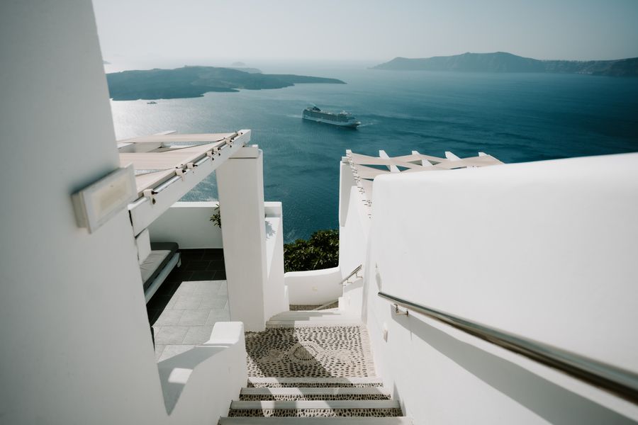 steps leading to a beach