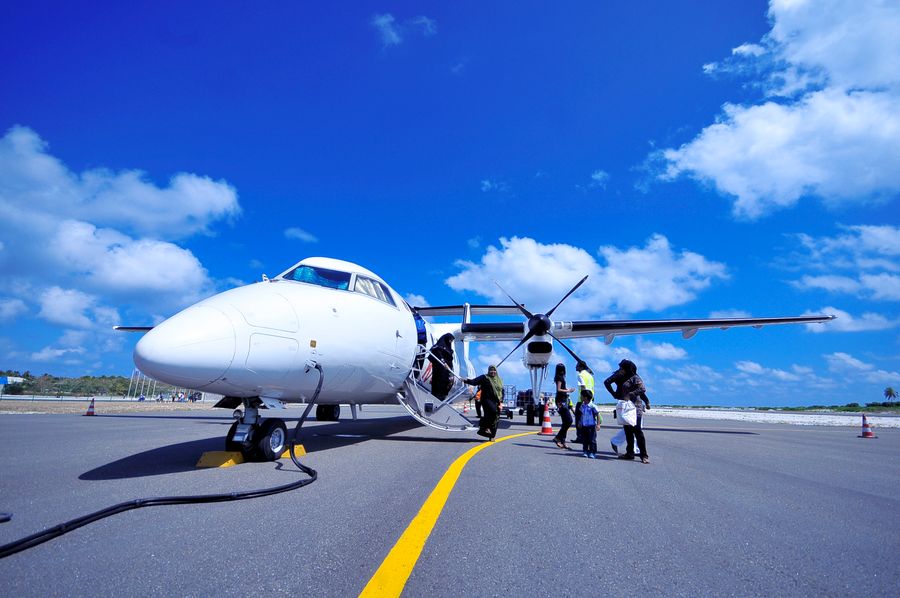 white jet on black tarmac — Le paiement affiche l'option numéro clairement — pas de cases pré-cochées.
