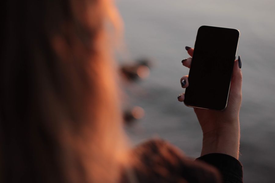 woman holding iphone in hand — The spec grid shows exactly what Low-Data Alert accepts and what it returns.